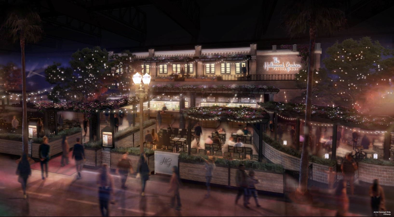 Artist impression of The Hollywood Gardens