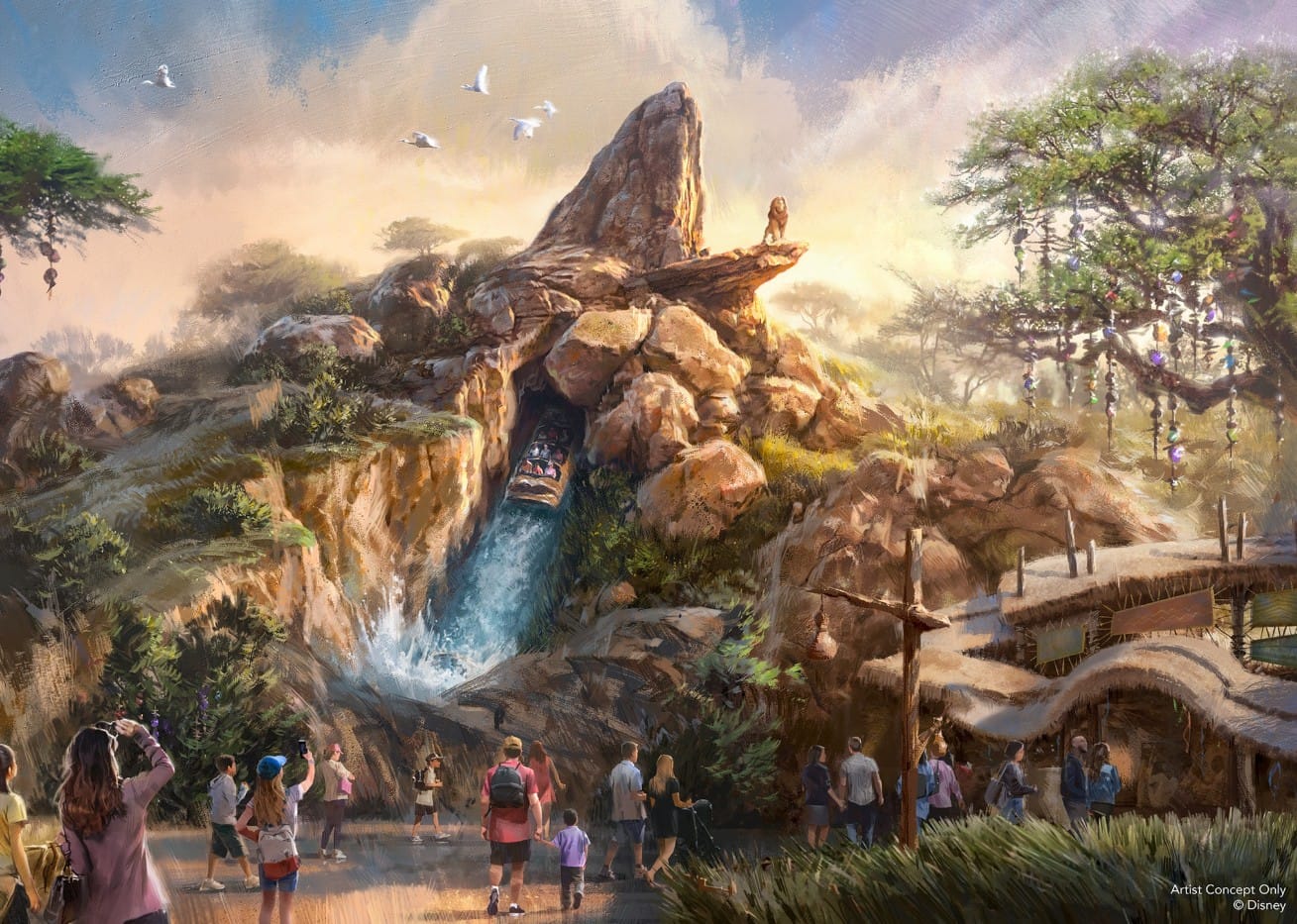 Artist impression of the planned Lion King ride