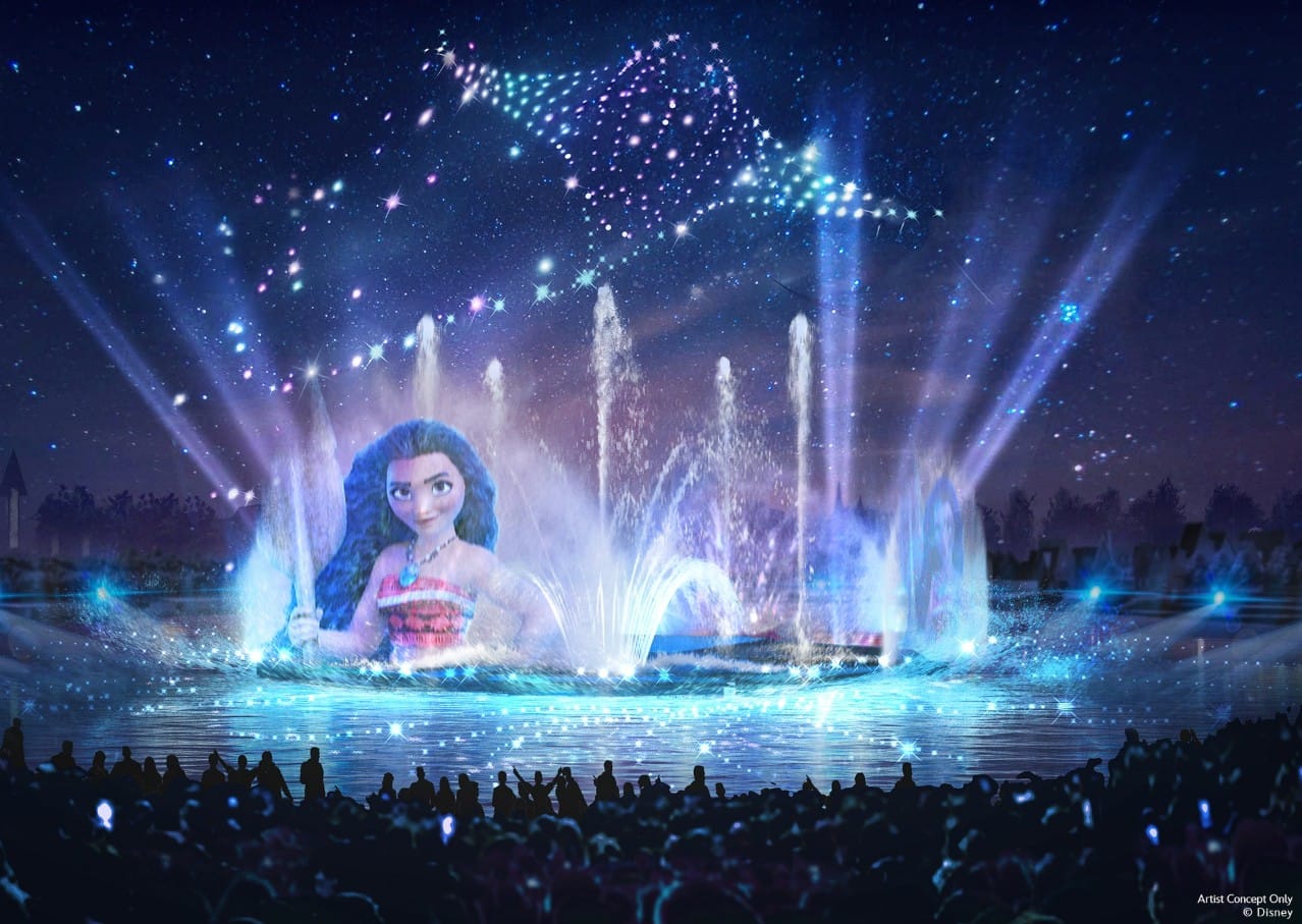 Artist impression of the night time spectacular