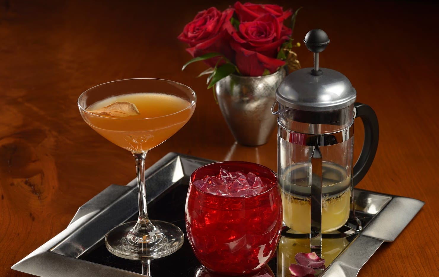 Cocktails at Enchanted Rose, Grand Floridian Resort & Spa