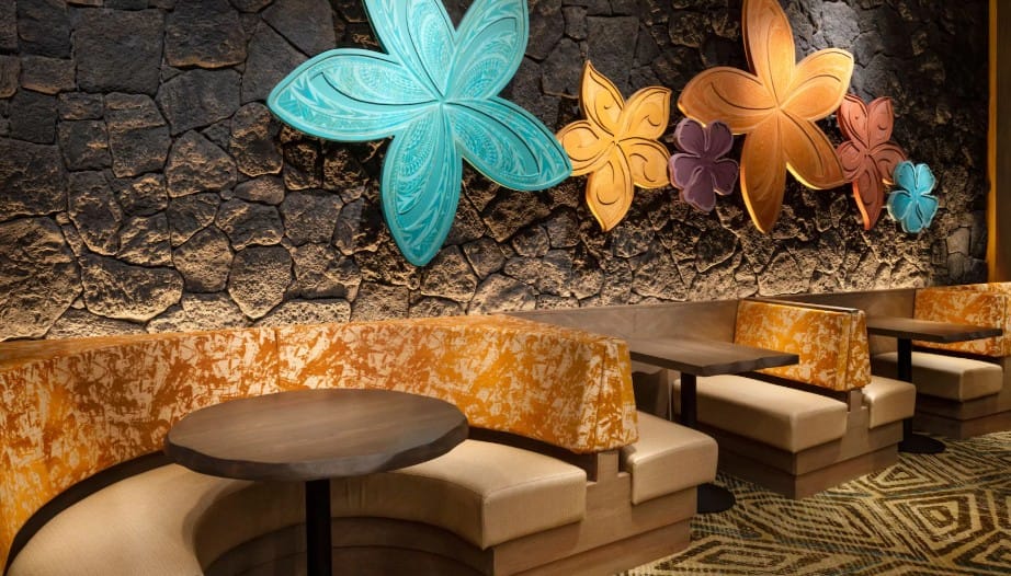 Booths in the Kona Cafe
