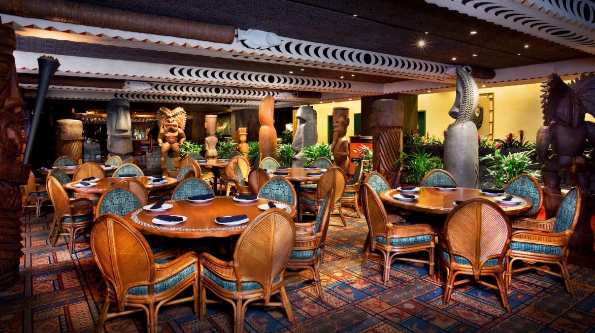 The dining room at Ohana