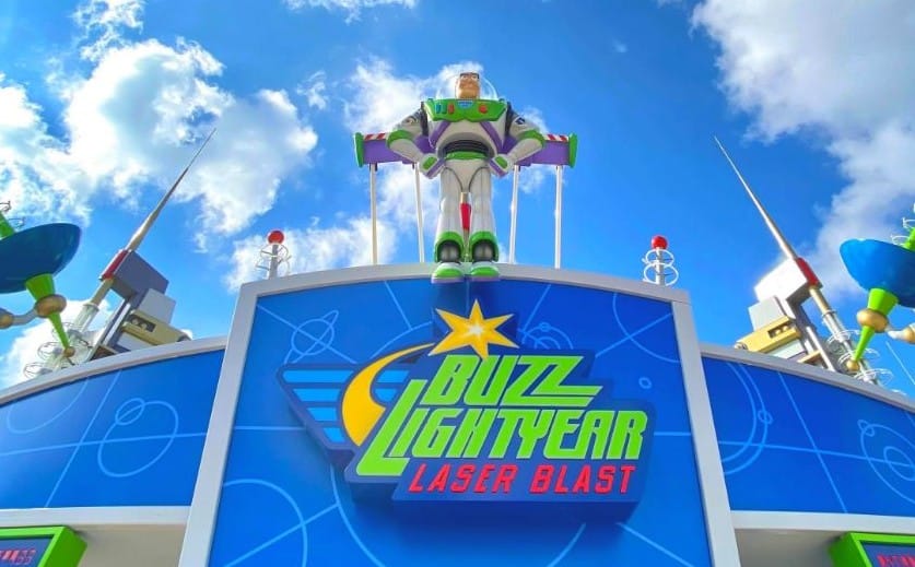 Entrance facade for Buzz Lightyear Laser Blast