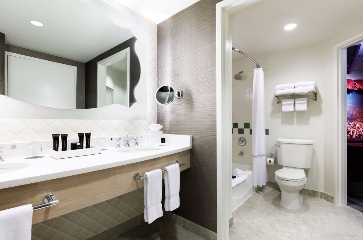 Standard Room bathroom at Hard Rock Hotel Orlando