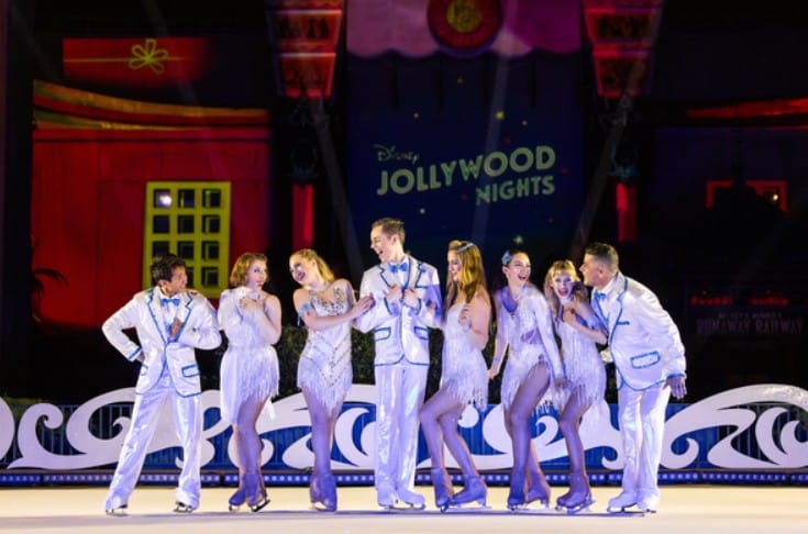 Performers at 'Glisten!' ice skating show