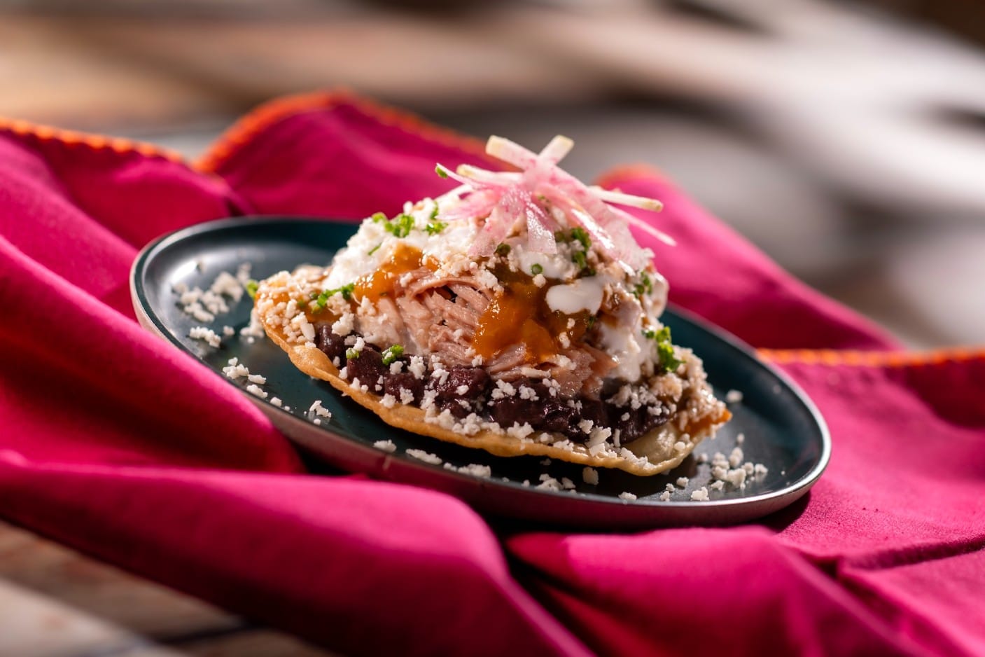 Tostada de Carnitas at EPCOT Food & Wine 2025
