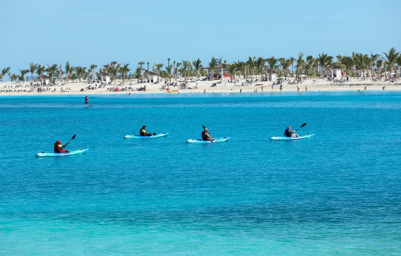 Kayaks at MSC Ocean Cay