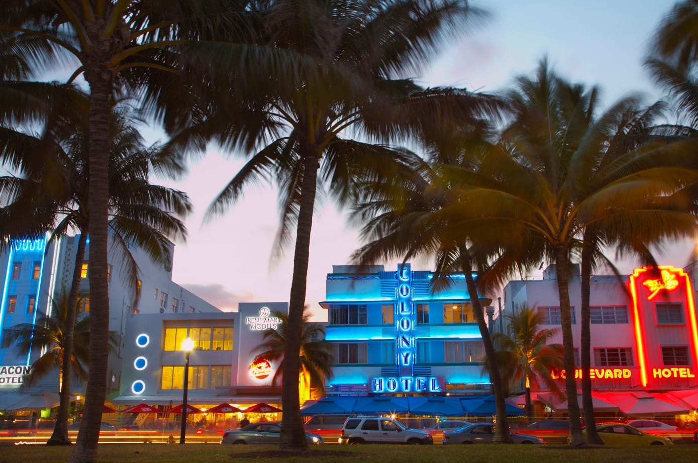 Iconic art deco Miami [image courtesy of British Airways]