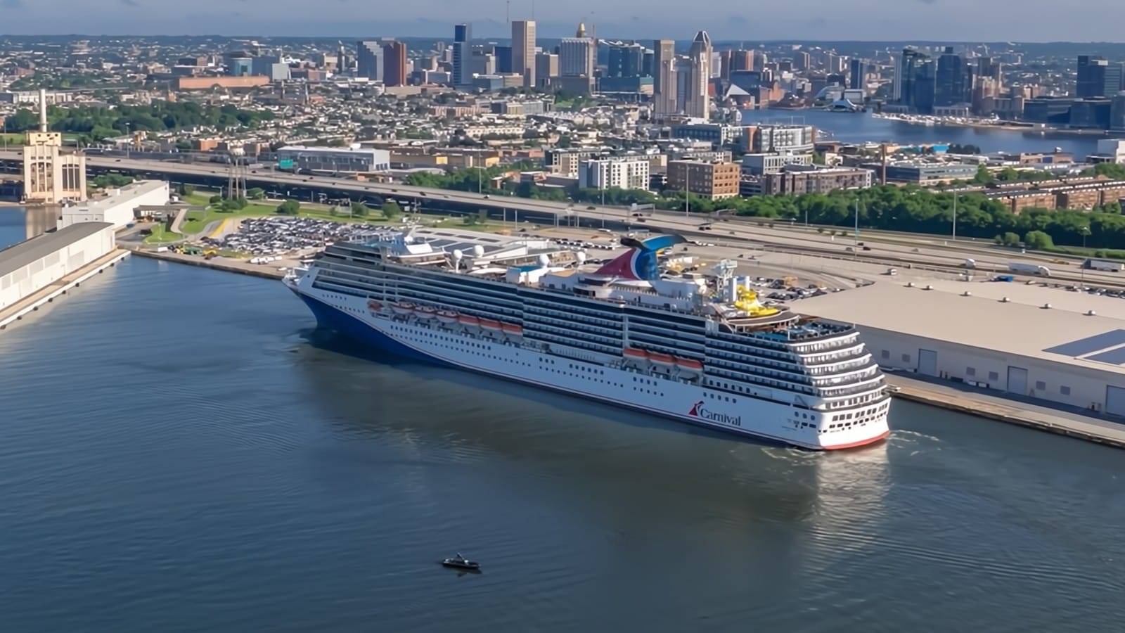 Carnival Pride, docked in Baltimore