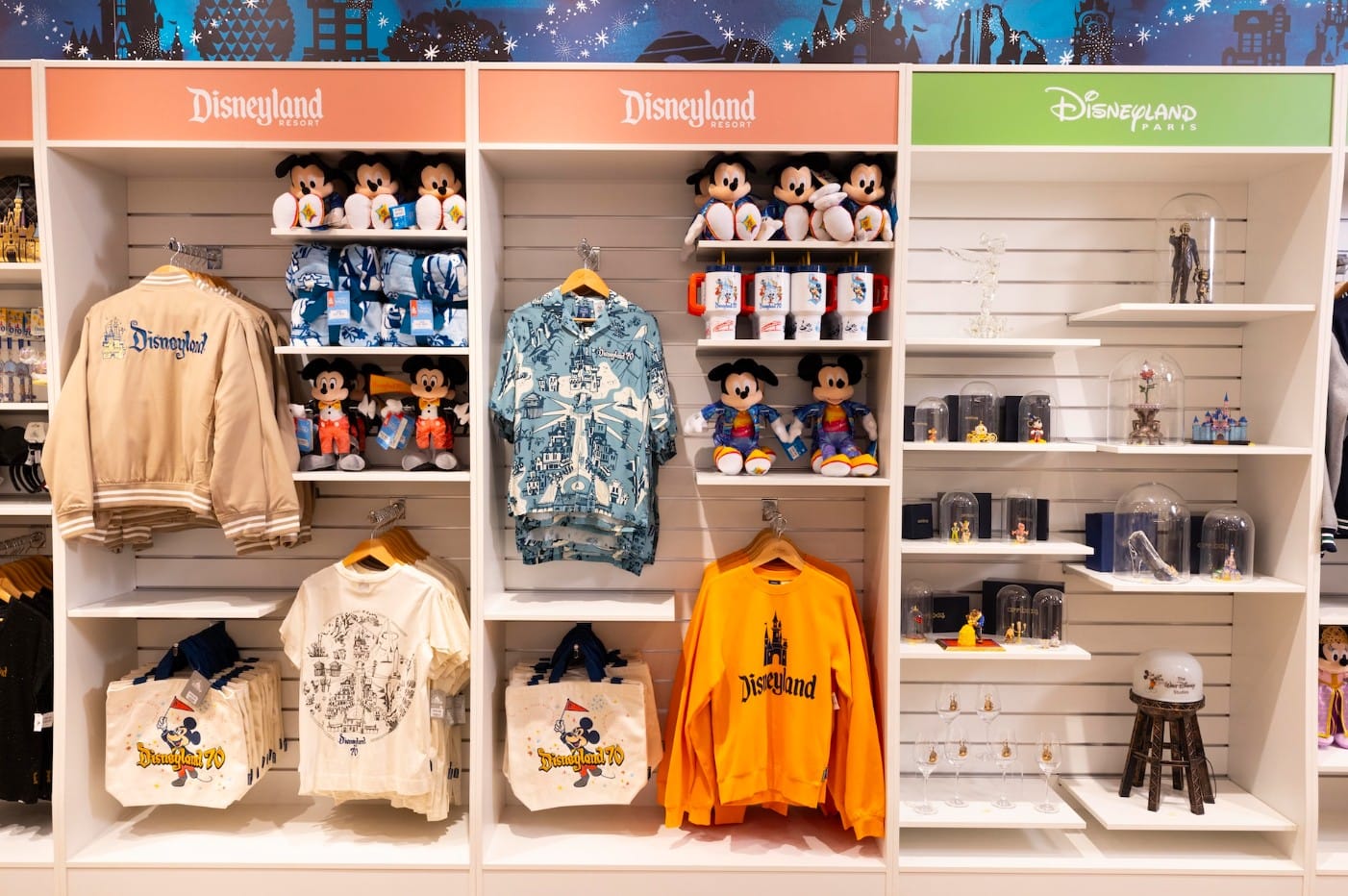 The Disney Store collab features products from parks in Orlando, California and Paris