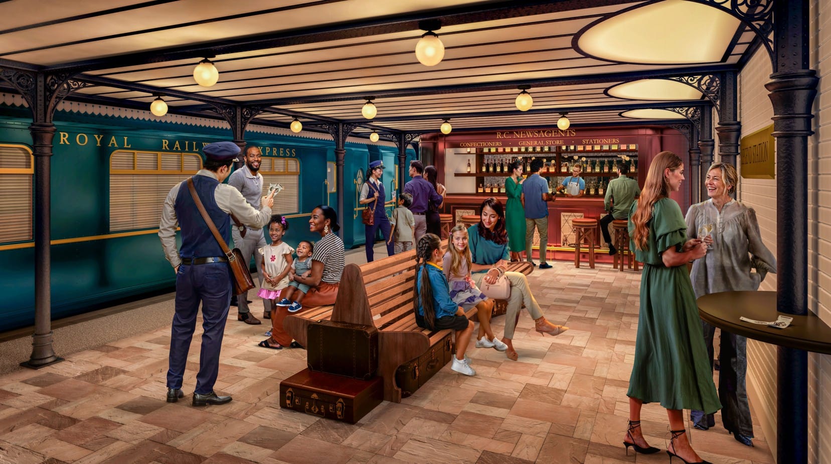 Royal Railway Legend Station (rendered image)