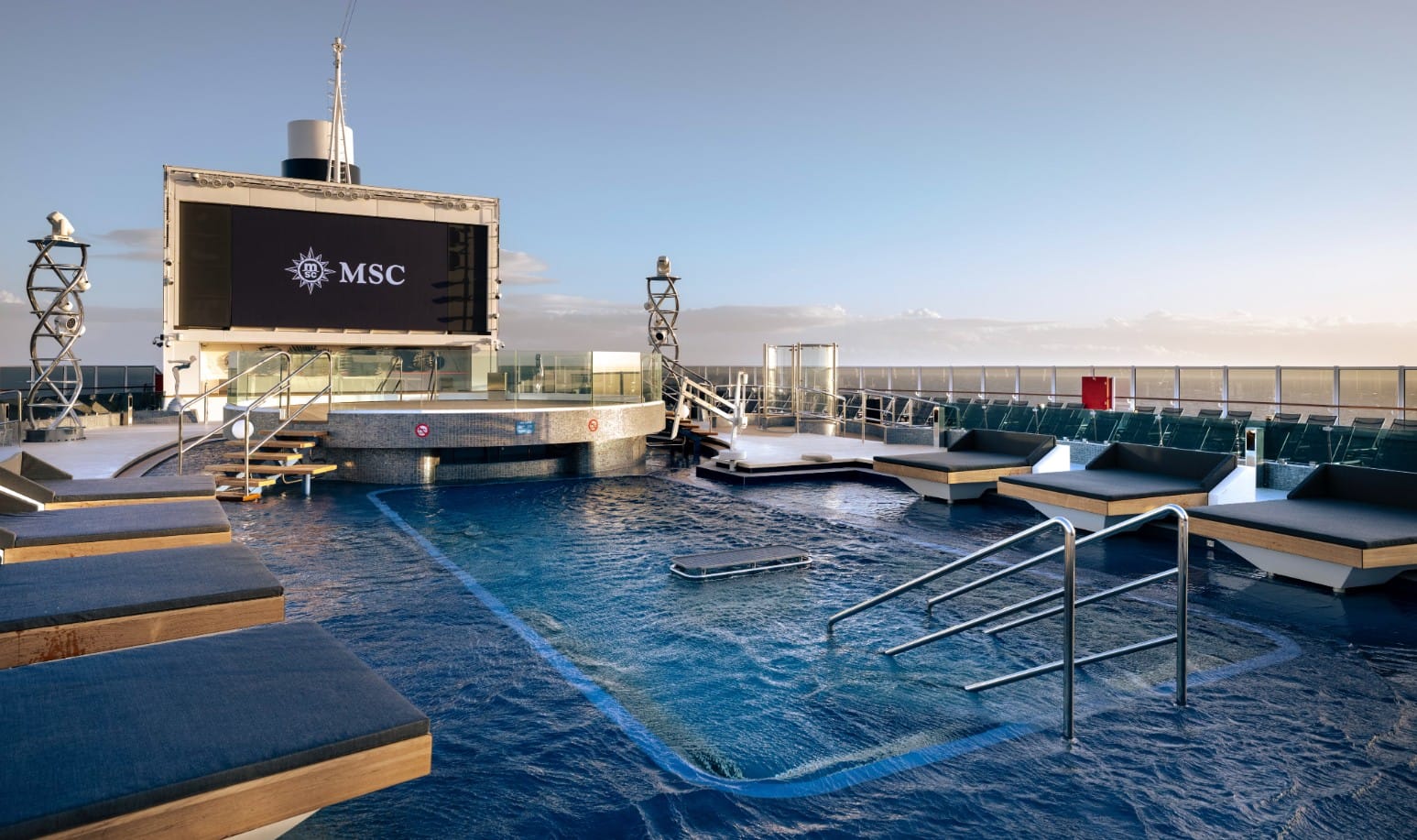 One of Seascape's six pools