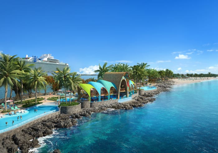 A render of the Royal Beach Club (image courtesy of Royal Caribbean)