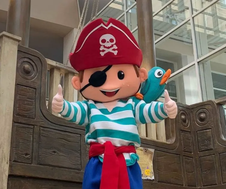 Explorers Hotel mascot at the resort
