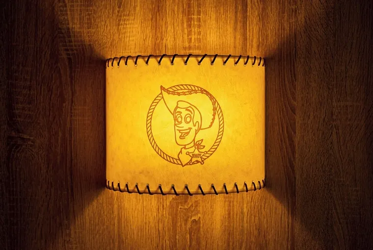 Cool themed feature in Hotel Cheyenne's bed rooms, a Toy Story 'Woody' bedside lamp