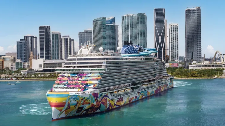 Norwegian Cruise Line's new Aqua ship arrives in Miami for winter sailings